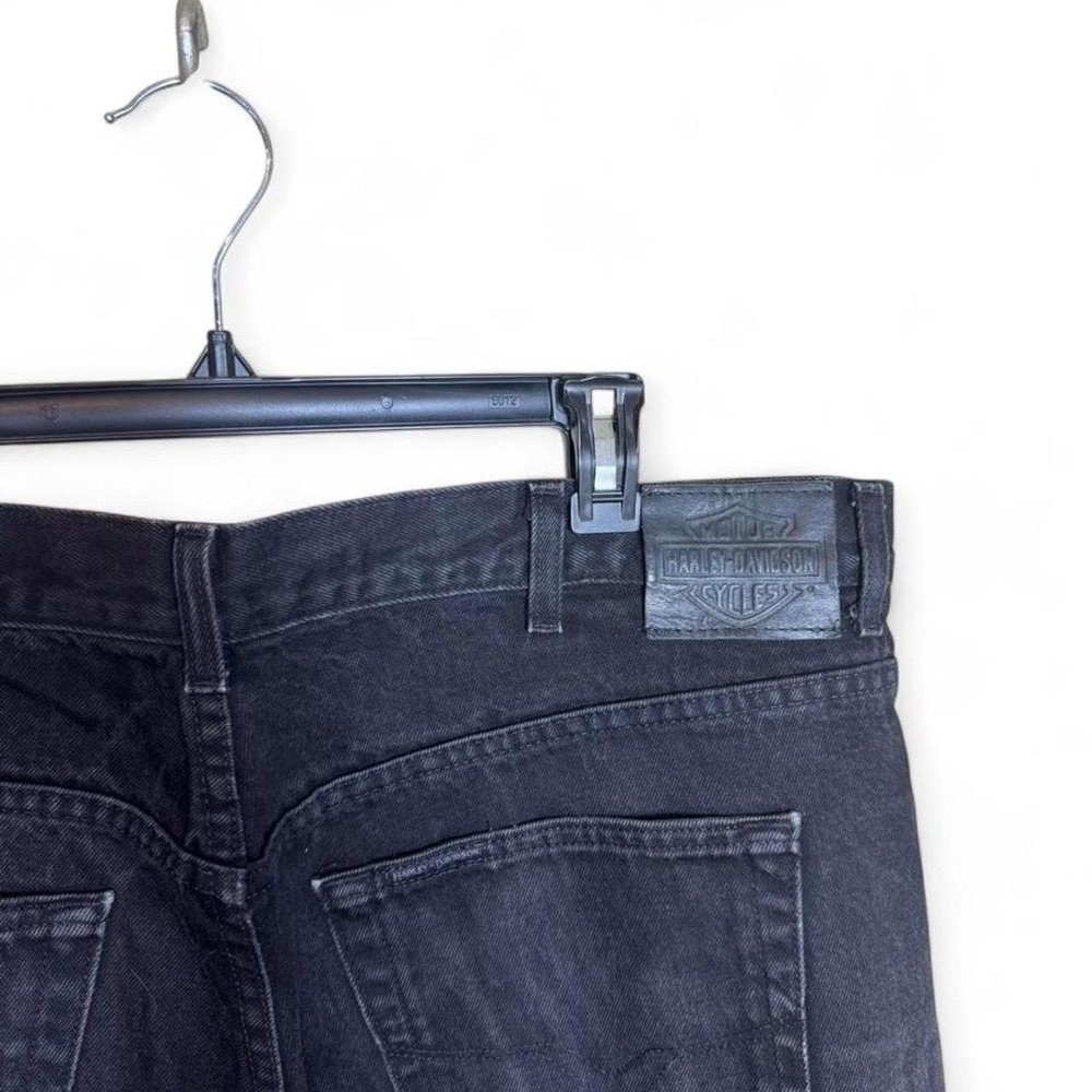 Vintage Harley Davidson Black Denim Jeans | Biker Moto Y2K
